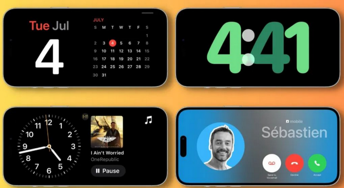 衡东苹果手机维修分享iOS17横屏充电待机显示有什么好处 