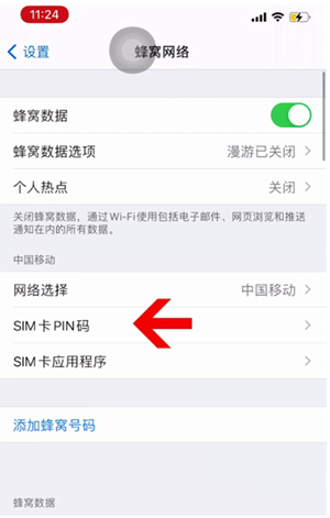 衡东苹果14维修网分享如何给iPhone14的SIM卡设置密码 