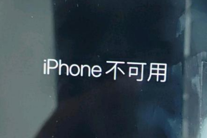 衡东苹果服务网点分享锁屏界面显示“iPhone 不可用”如何解决 